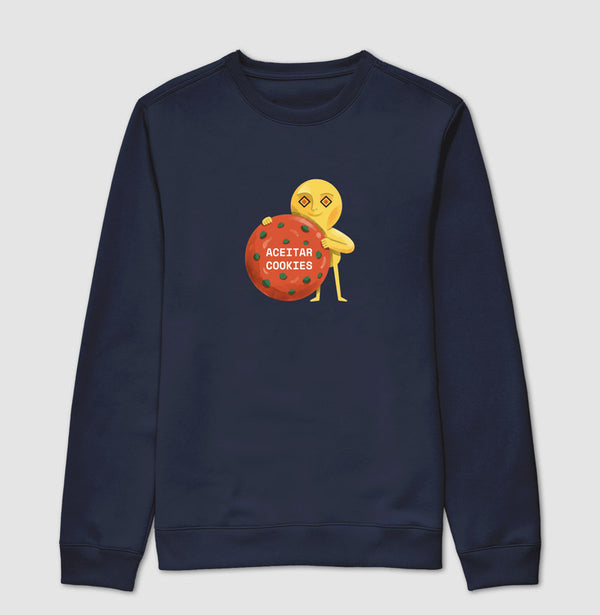 Suéter Moletom Azul Marinho Unissex - Candy Click | Exallaxe