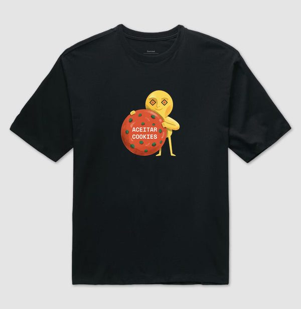 Camiseta Oversized Preta Unissex - Candy Click