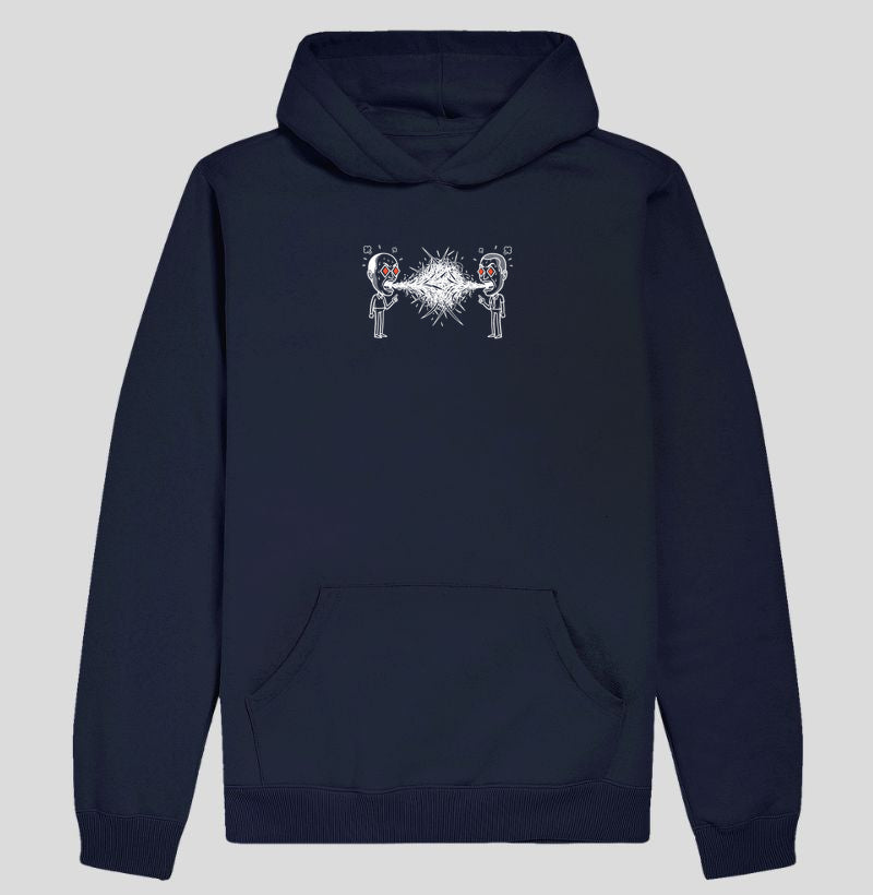 Moletom Hoodie Azul Marinho Unissex - Eloquência Muda | Exallaxe