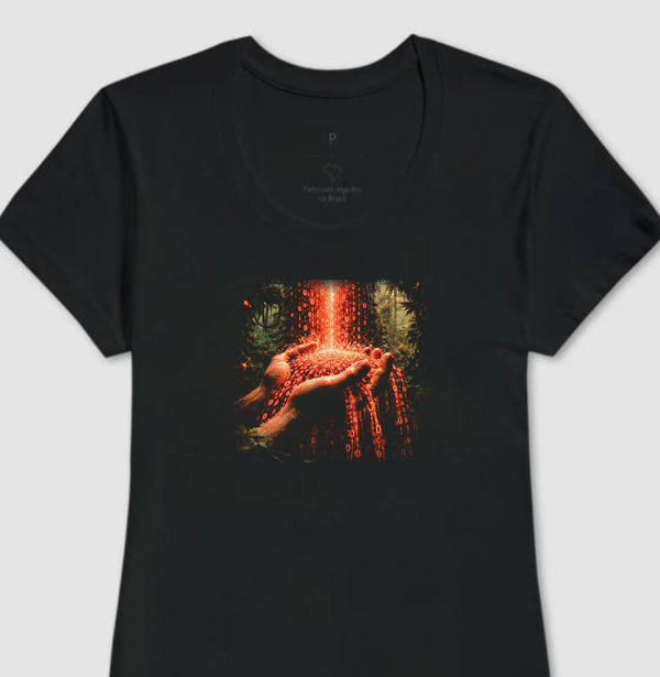 Camiseta Baby Look Preta - Memória Transviada | Exallaxe