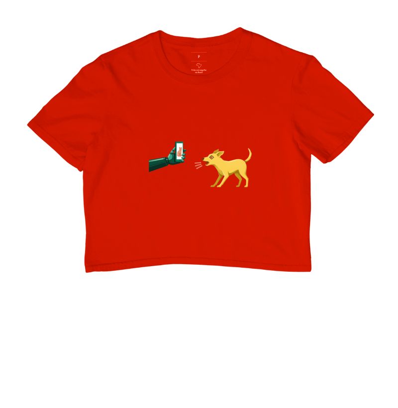 Cropped Vermelho - Pixel Instinto | Exallaxe