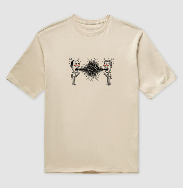 Camiseta Oversized Nude Unissex - Eloquência Muda
