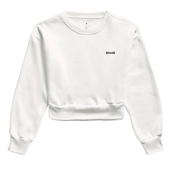 Moletom Cropped Branco - Anonymous Manifest