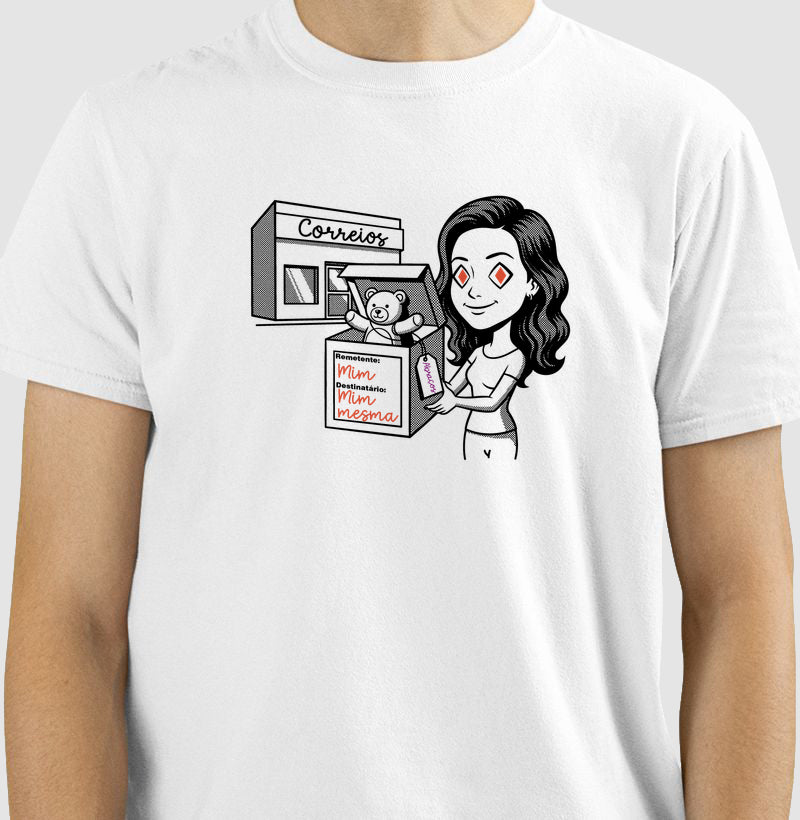 Camiseta Branca Unissex - Destinatário Importador | Exallaxe
