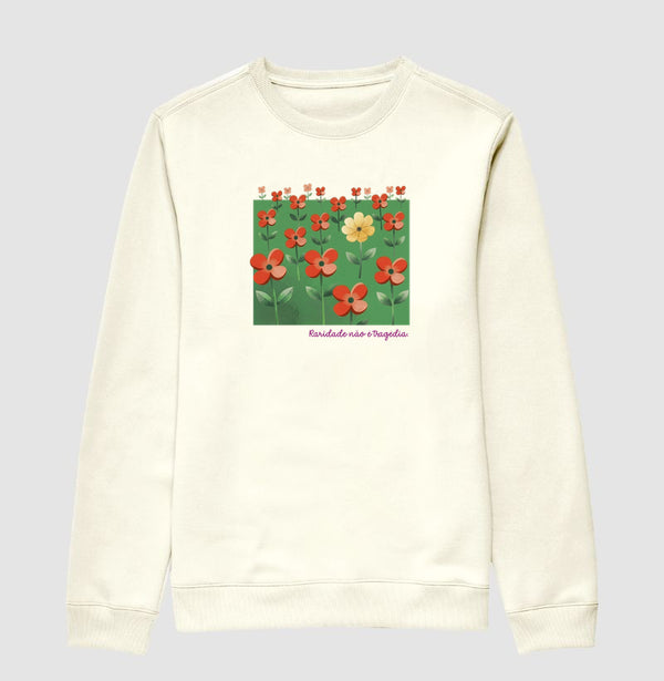 Suéter Moletom Off-White Unissex - Padrão Sincopático
