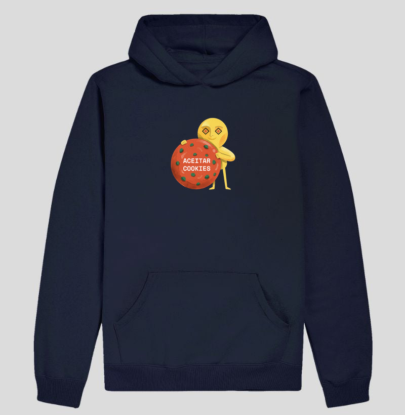 Moletom Hoodie Azul Marinho Unissex - Candy Click | Exallaxe