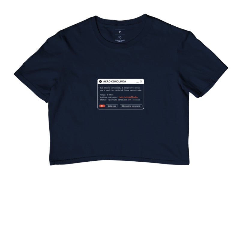 Cropped Azul - Indução Soberana | Exallaxe