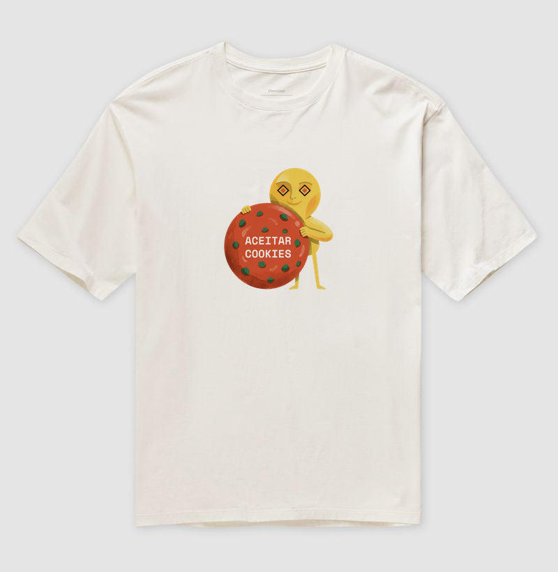 Camiseta Oversized Off-White Unissex - Candy Click