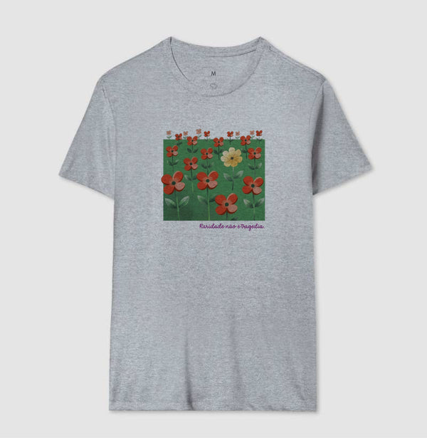 Camiseta Cinza Unissex - Padrão Sincopático | Exallaxe