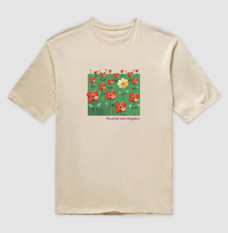 Camiseta Oversized Nude Unissex - Padrão Sincopático
