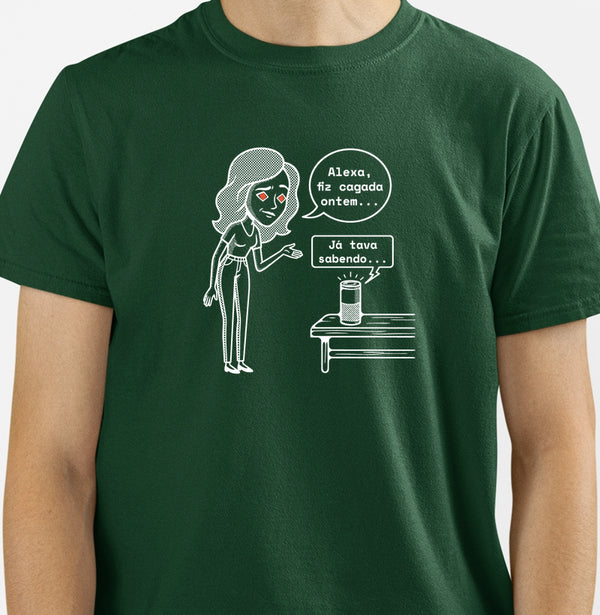 Camiseta Verde Unissex - Confissão Virtual | Exallaxe