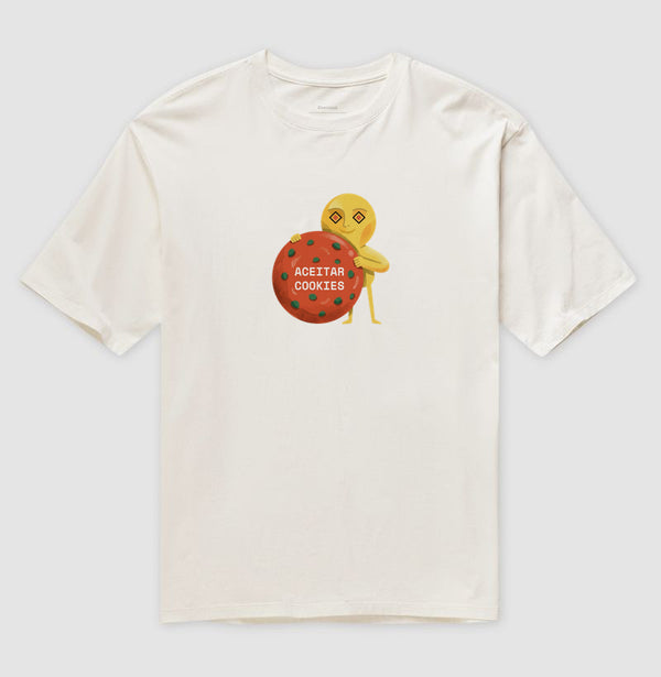 Camiseta Oversized Off-White Unissex - Candy Click | Exallaxe