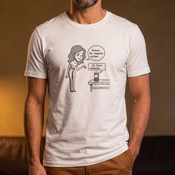 Camiseta Branca Unissex - Confissão Virtual