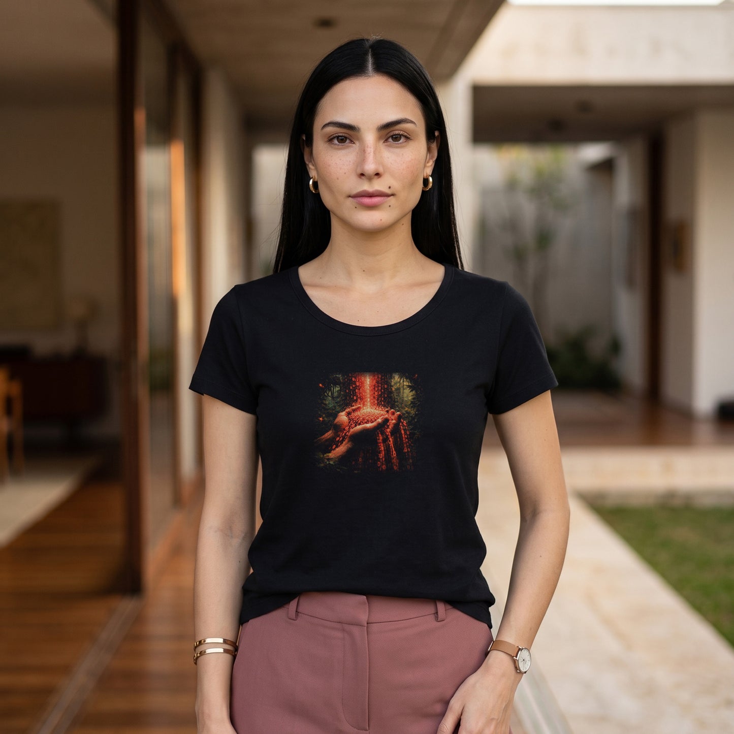 Camiseta Preta Feminina - Memória Transviada