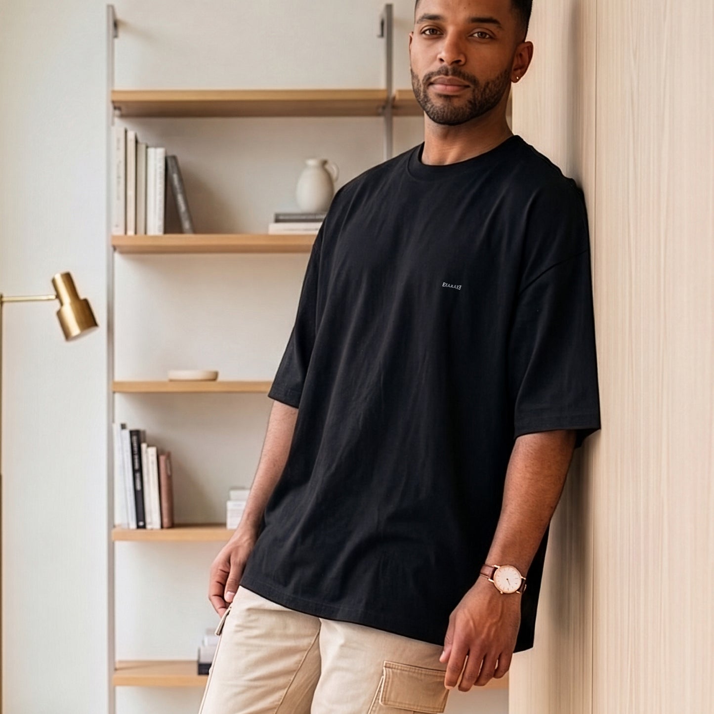 Camiseta Oversized Preta Unissex - Anonymous Manifest