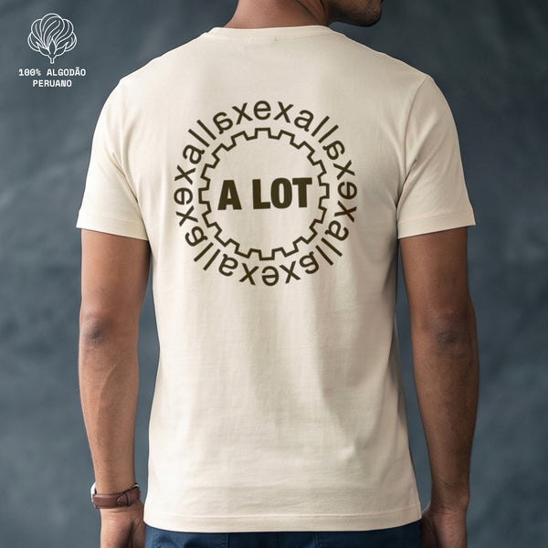 Camiseta Marfim PIMA Unissex - Escape In