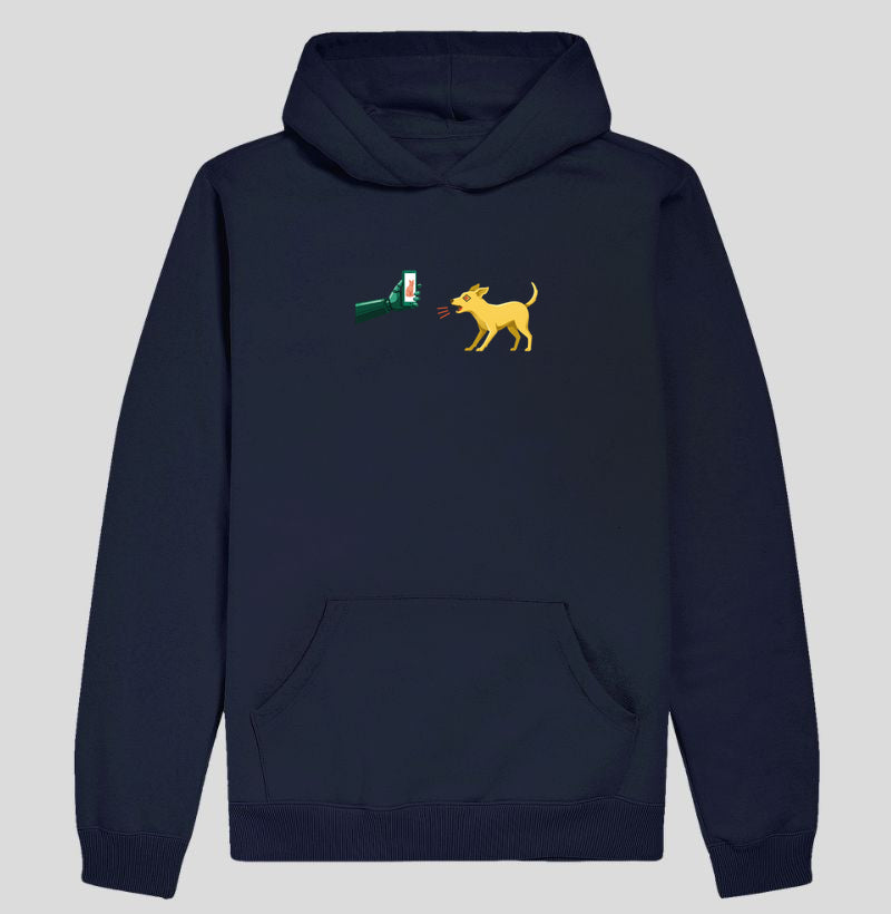 Moletom Hoodie Azul Marinho Unissex - Pixel Instinto | Exallaxe