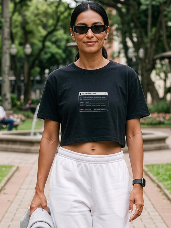 Cropped Preto - Indução Soberana | Exallaxe