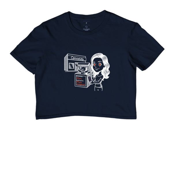 Cropped Azul - Destinatário Importador | Exallaxe