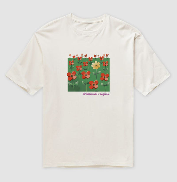 Camiseta Oversized Off-White Unissex - Padrão Sincopático | Exallaxe