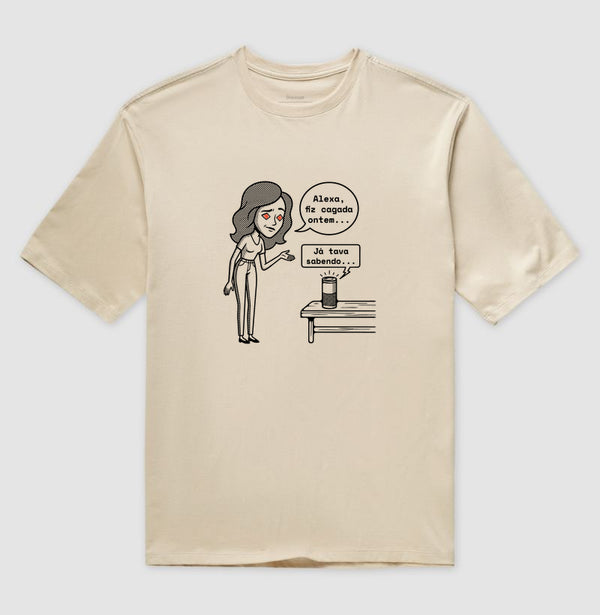 Camiseta Oversized Nude Unissex - Confissão Virtual