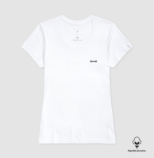 Camiseta Branca PIMA Feminina - Anonymous Manifest