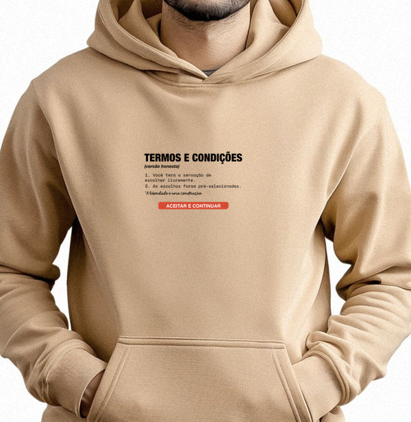 Moletom Hoodie Bege Unissex - Default Honesto | Exallaxe