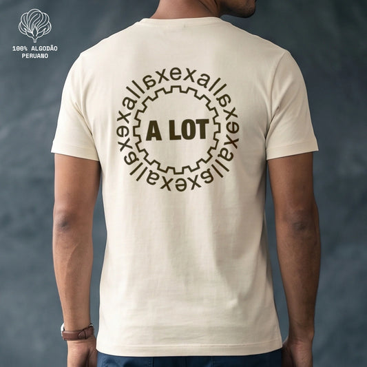 Vitrine 2026 · Camiseta PIMA Marfim Unissex - Escape In | Exallaxe · principal