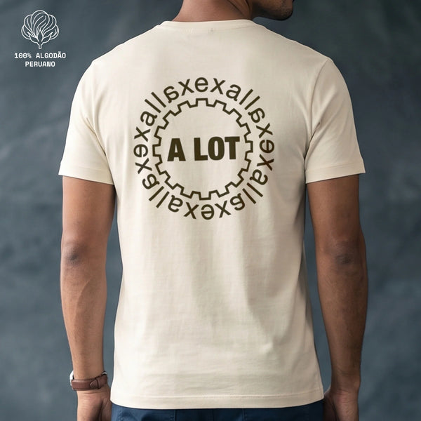 Camiseta PIMA Marfim Unissex - Escape In | Exallaxe