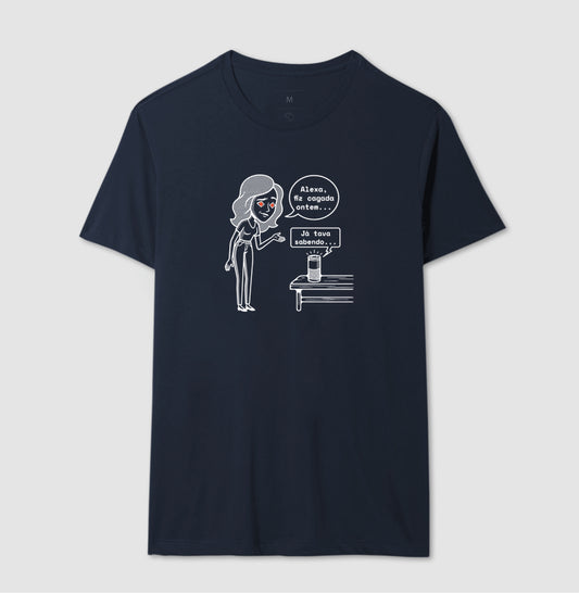 Camiseta Azul Unissex - Confissão Virtual