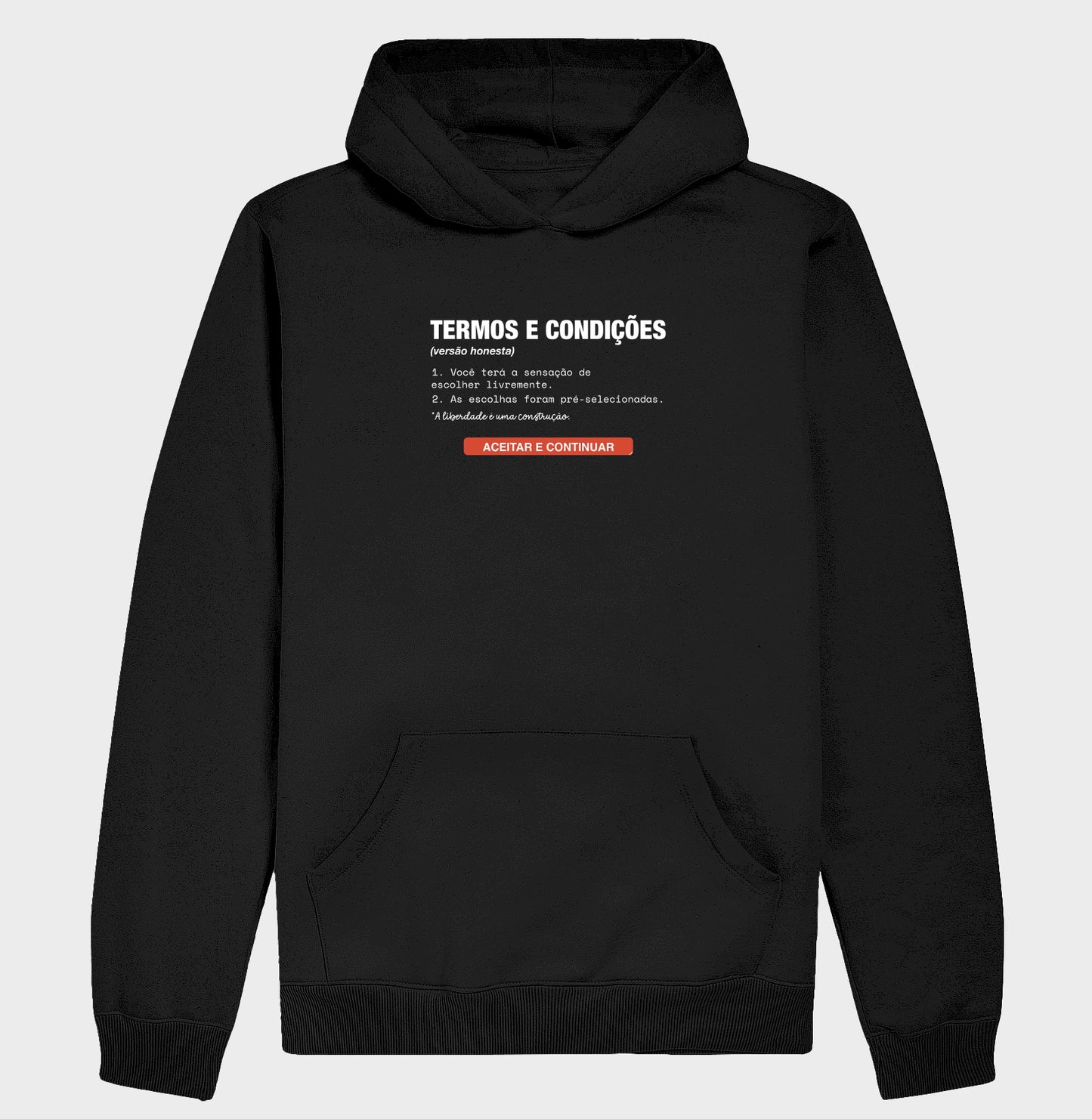 Moletom Hoodie Preto Unissex - Default Honesto