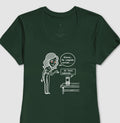 Camiseta Baby Look Verde - Confissão Virtual | Exallaxe