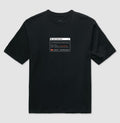 Camiseta Oversized Preta Unissex - Indução Soberana | Exallaxe