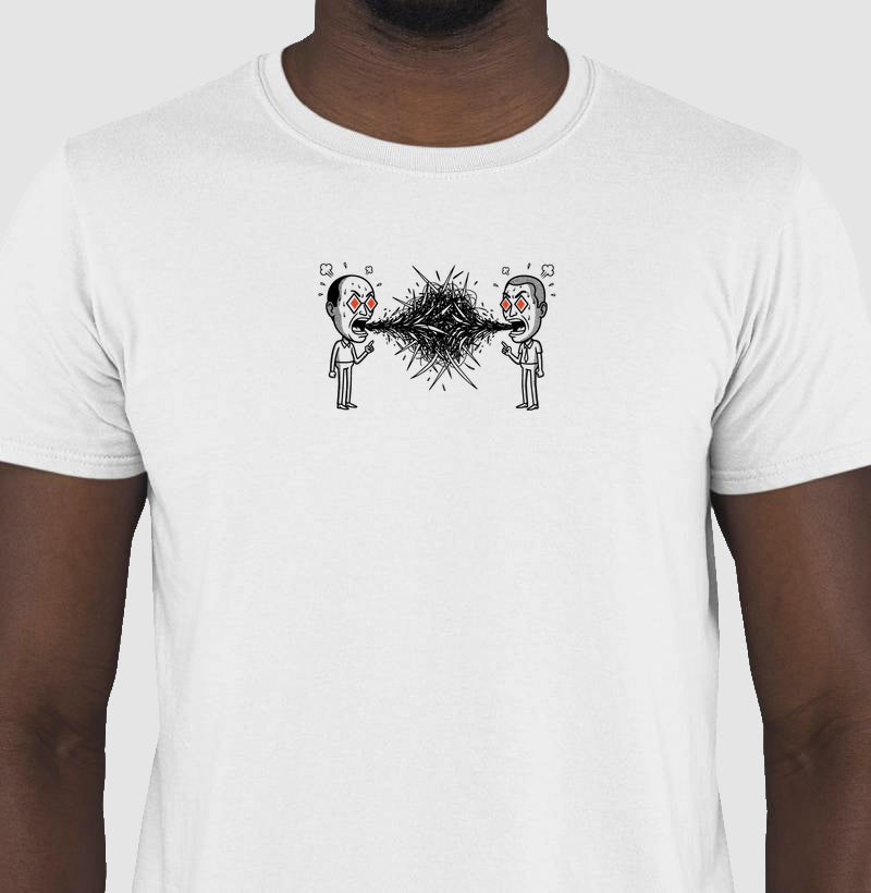 Camiseta Branca Unissex - Eloquência Muda | Exallaxe