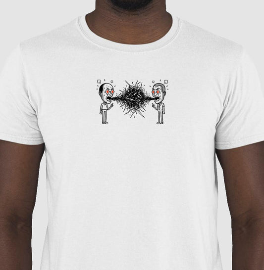 Camiseta Branca Unissex - Eloquência Muda | Exallaxe