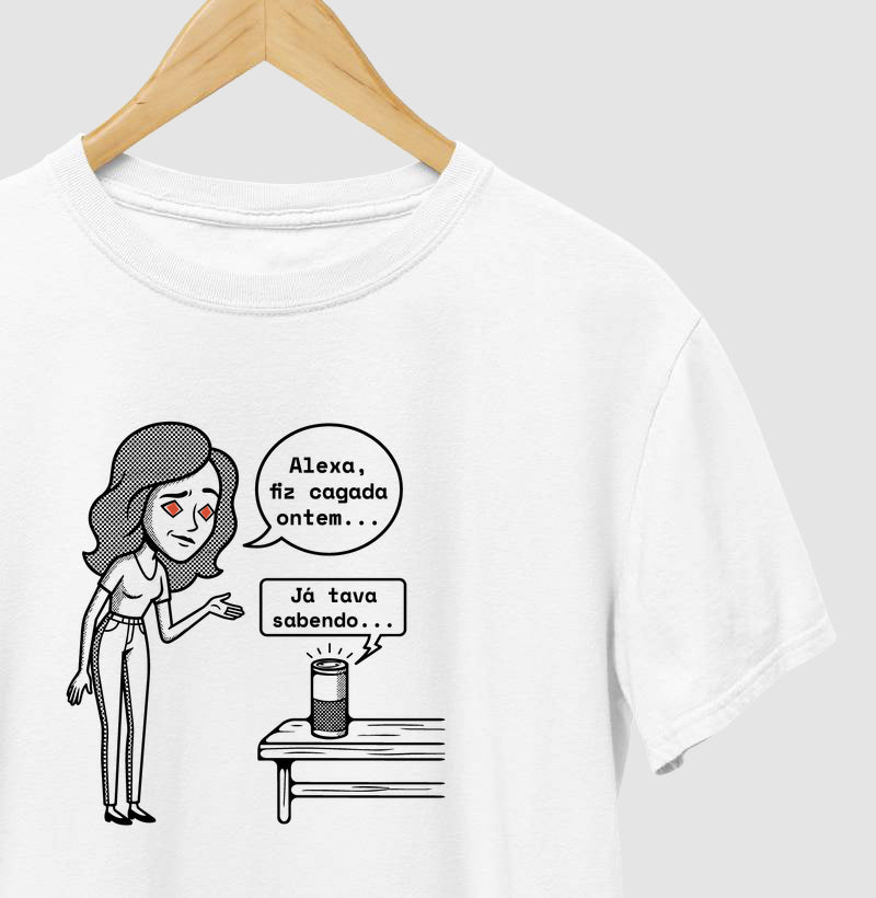 Camiseta Branca Unissex - Confissão Virtual