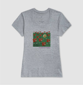 Camiseta Cinza Feminina - Padrão Sincopático