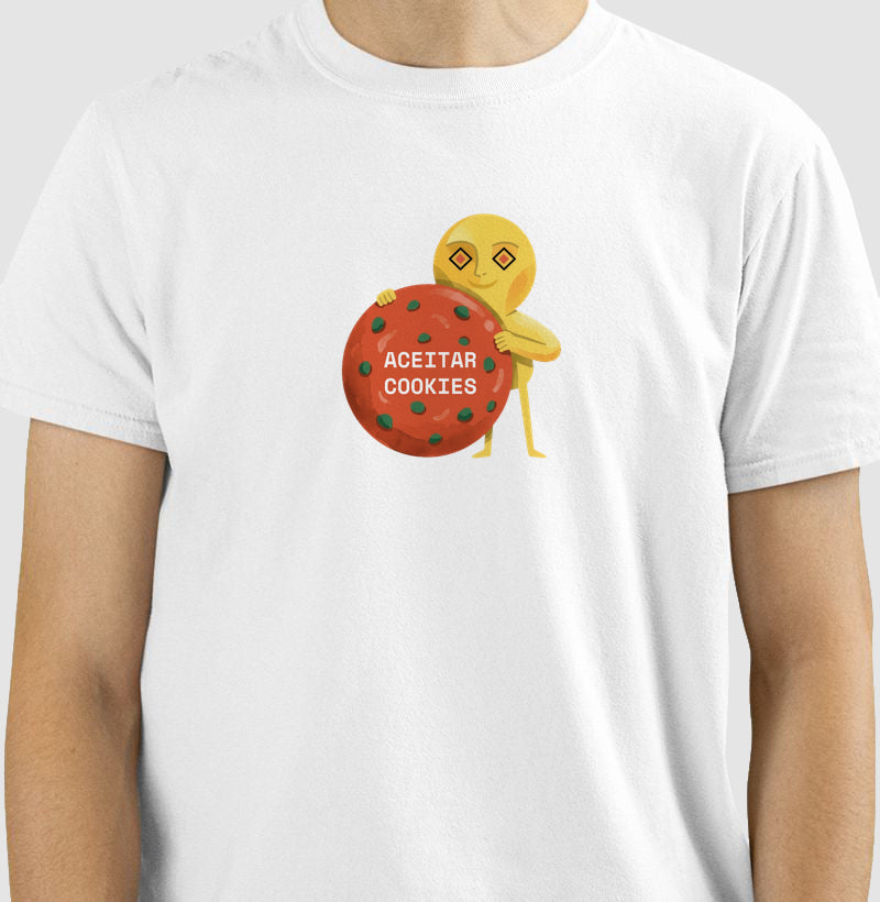 Camiseta Branca Unissex - Candy Click