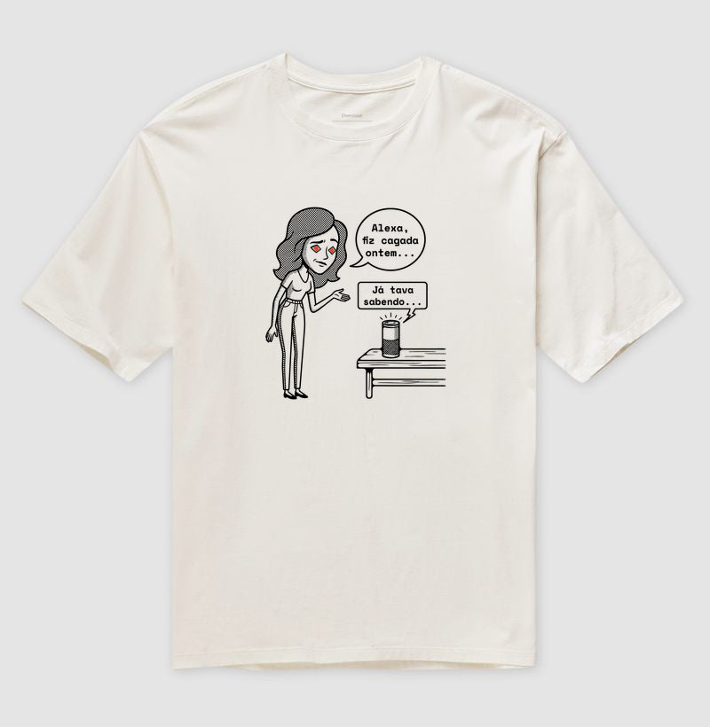 Camiseta Oversized Off-White Unissex - Confissão Virtual | Exallaxe