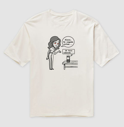 Camiseta Oversized Off-White Unissex - Confissão Virtual | Exallaxe