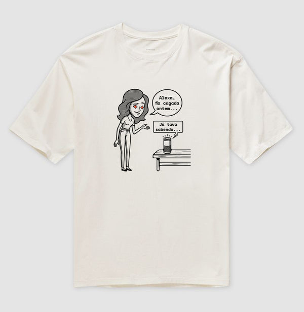Camiseta Oversized Off-White Unissex - Confissão Virtual | Exallaxe