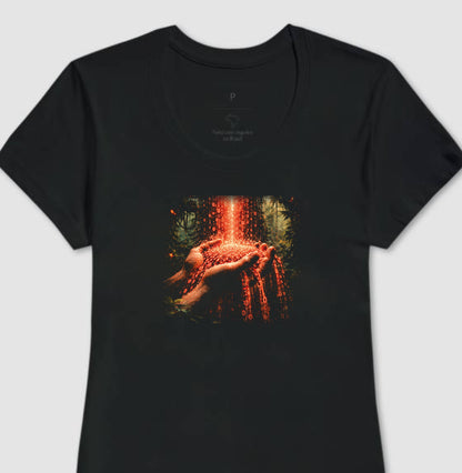 Camiseta Baby Look Preta - Memória Transviada | Exallaxe