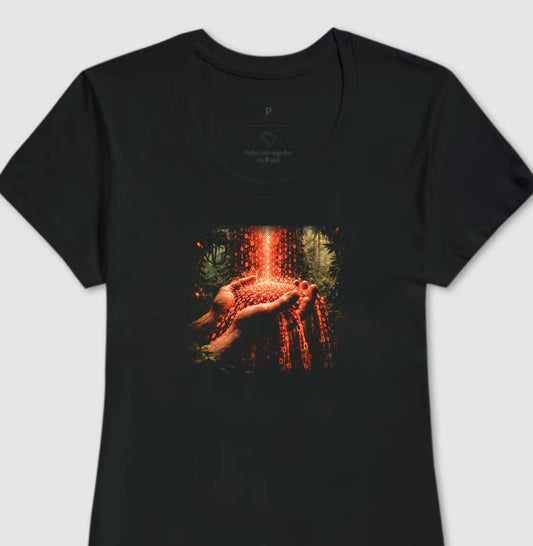 Camiseta Baby Look Preta - Memória Transviada | Exallaxe