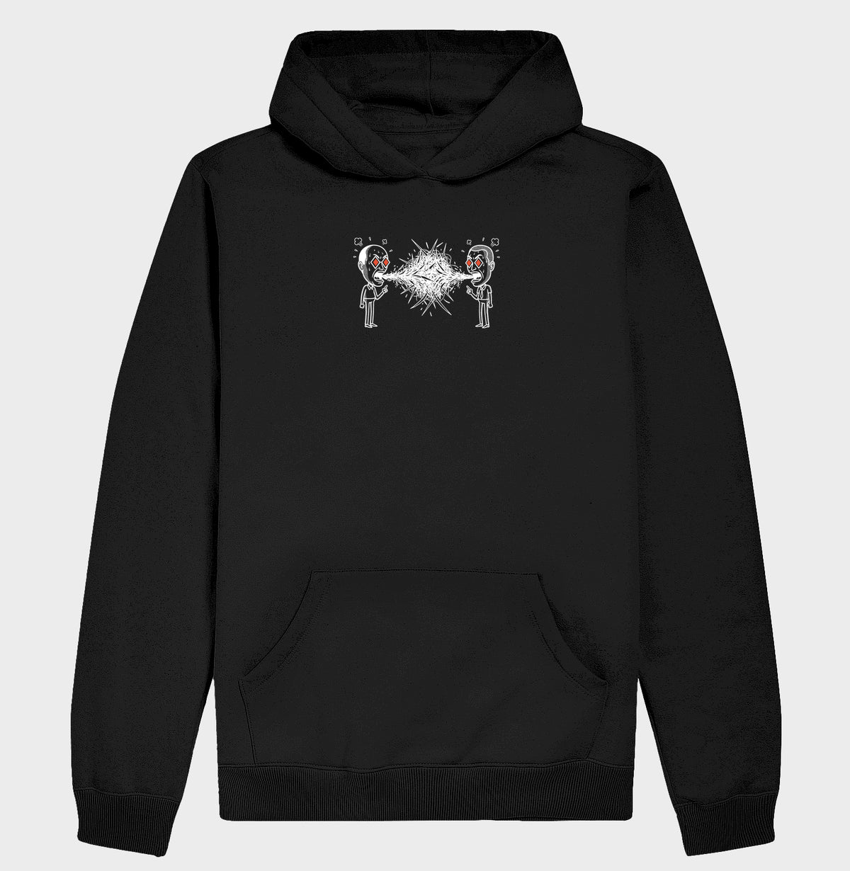 Moletom Hoodie Preto Unissex - Eloquência Muda | Exallaxe