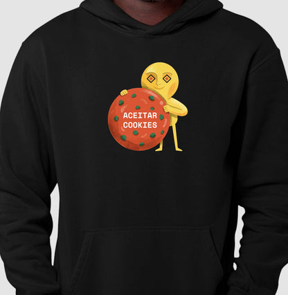 Moletom Hoodie Preto Unissex - Candy Click | Exallaxe