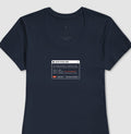 Camiseta Baby Look Azul - Indução Soberana | Exallaxe
