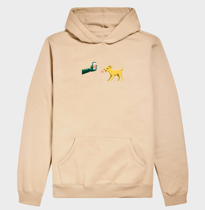 Moletom Hoodie Bege Unissex - Pixel Instinto | Exallaxe