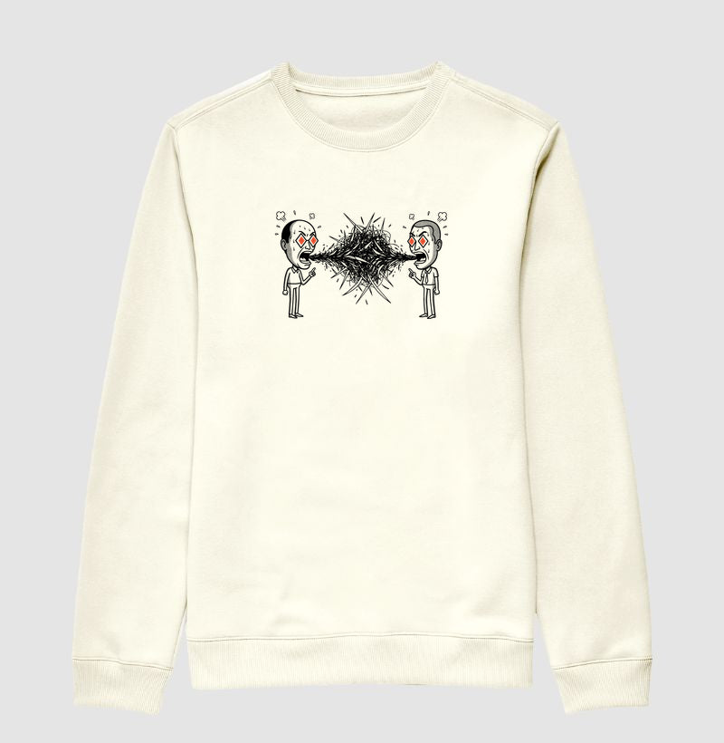 Suéter Moletom Off-White Unissex - Eloquência Muda