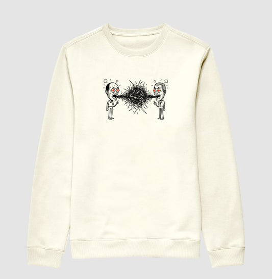 Suéter Moletom Off-White Unissex - Eloquência Muda