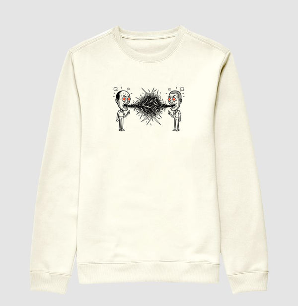 Suéter Moletom Off-White Unissex - Eloquência Muda